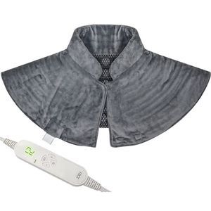 Weighted Heating Pad for Neck and Shoulders - 2.2lb Hot Stone - Auto Shut Off